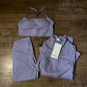 Women's Lululemon lilac purple Activewear Set